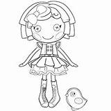 Lalaloopsy Coloring Pages Doll Dot Momjunction Color Starlight Toddler Will sketch template