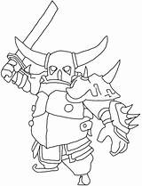 Clash Clans Coloring Pages Royale Pekka Attack Mode Printable Rider Hog Print Template Color Draw Book Online sketch template