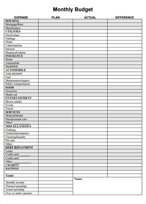 home budget template    documents   word excel