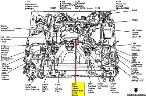 ford    liter  engine diagram  engine coolant temperature sensor autos weblog