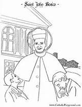 Coloring Colorear Bosco Junipero Jude Saints Salesianas Religiosas sketch template