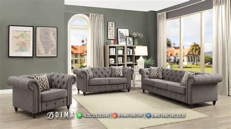 kursi ruang tamu minimalis sofa chesterfield full jok df  wa     furniture