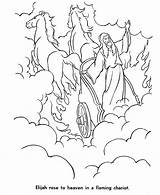 Heaven Elijah Coloring Pages Bible Chariot Kids Elisha Fire Taken School Sunday Colouring Sheets Story Clip Stories Clipart Color Activity sketch template