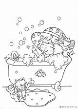 Coloring Bath Bubble Shortcake Strawberry Pages Charlotte Fraises Aux Sheets Having Print Color Imprimer Coloriage Drawing Getdrawings Dessins Colorier Cartoon sketch template