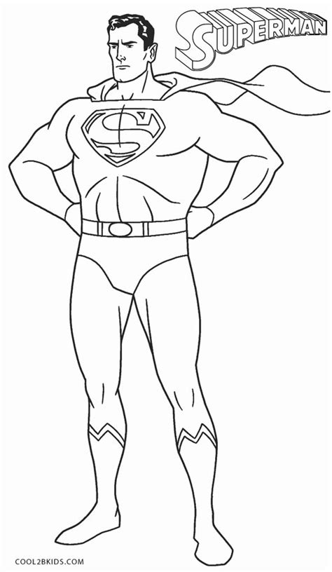 printable superman coloring pages  kids coolbkids