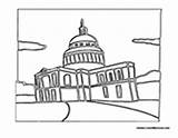Government Coloring Buildings Building Pages Capital Colormegood sketch template