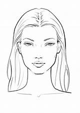 Face Fashion Drawing Illustration Makeup Choose Board Drawings Sketch Easy Sketches sketch template