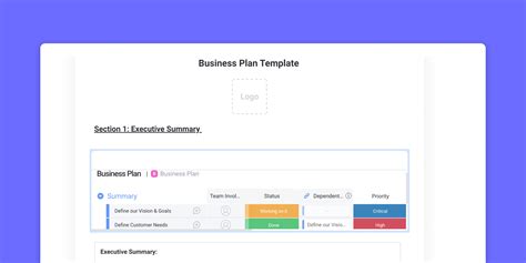 helpful business executive summary template mondaycom blog