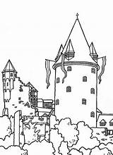 Kasteel Burg Castle Germany Stahleck sketch template