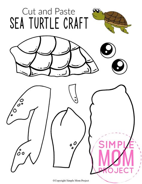 printable turtle craft template