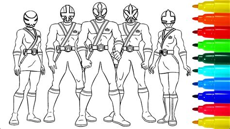 power rangers samurai coloring pages colouring pages  kids