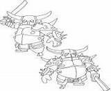 Clash Clans Coloring Pekka Pages Printable Book sketch template
