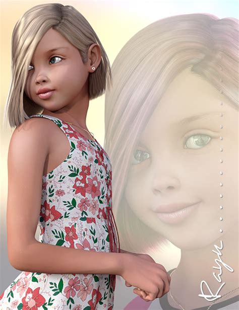 rayn character and hair for genesis 2 female s daz 3d