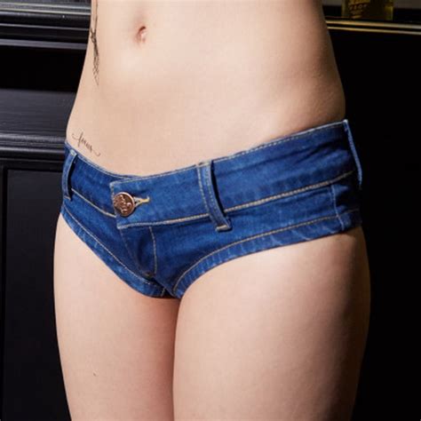 Sexy Women S Crystal Shorts Feminino Jeans Denim Micro Mini Jean Ultra