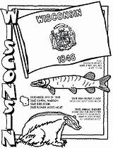 Coloring State Crayola States Pages Wisconsin Color Print Symbols Facts United Symbol Sheets Getcolorings Printable School Activities Flag Getdrawings Online sketch template