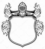 Medieval Crest Template Coat Arms Coloring Pages Symbols Shield sketch template