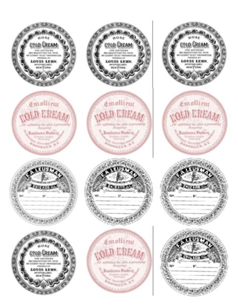 assorted vintage label printable template onlinelabels