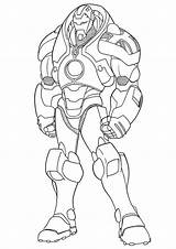 Iron Man Coloring Pages Printable Suit sketch template