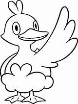 Pokemon Ducklett Coloring Pages Clipart Morningkids Drawings Bird Drawing Kids Pokémon Sheets Clipground sketch template