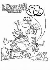 Rayman Colorir Imprimir Ausmalbilder Globox Personagem Spiel Zeichen Raskrasil Colorironline sketch template