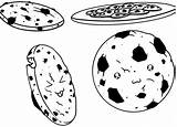 Coloring Cookie Chocolate Chip Cookies Chips Drawing Pages Color Colouring Printable Kids Sheets Sweet Getcolorings Decoration Monster Clipart Getdrawings Choose sketch template