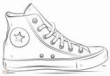 Converse Sneaker Tenis Zeichnen Albanysinsanity sketch template