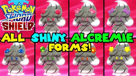 shiny alcremie forms  pokemon sword shield shiny milcery