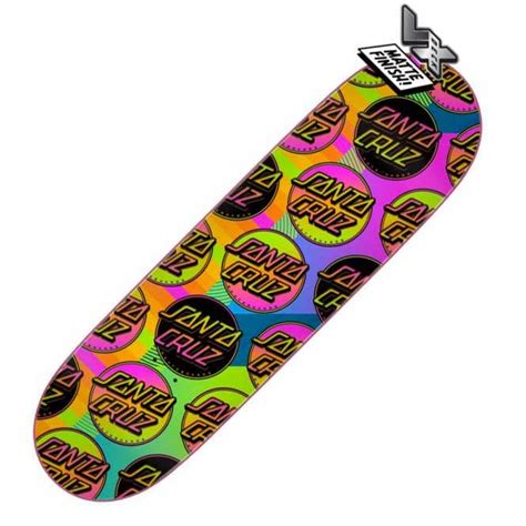 Santa Cruz Skateboards Afterglow Multidot Vx Skateboard Deck 9 0