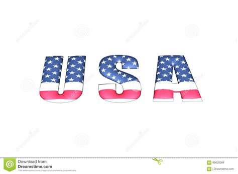 usa writing  flag stock illustration illustration  flag