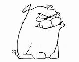 Grumpy Dog Coloring Coloringcrew sketch template