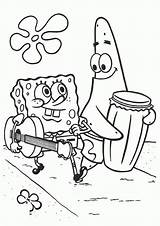 Visit Spongebob sketch template