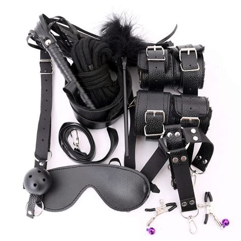 Pu Leather Sex Toys For Adults Bdsm Bondage Set Mouth Gag Sex Hands Fow
