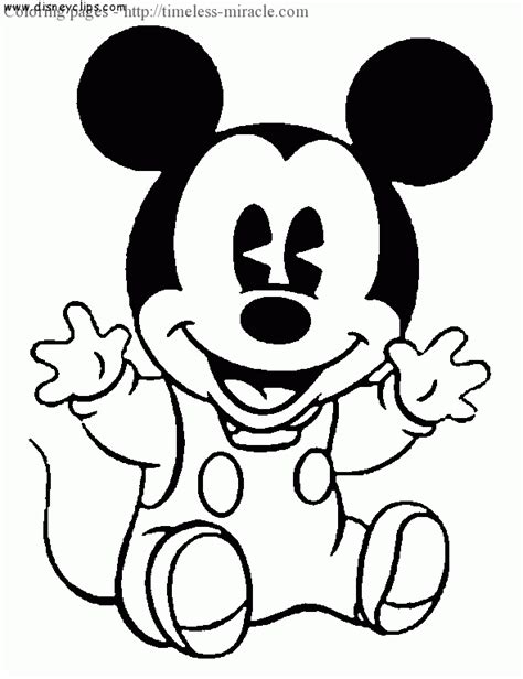 baby mickey coloring pages photo  timeless miraclecom