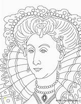Elizabeth Queen Coloring Pages Colouring Color People Antoinette Marie British Sonlight Core Printable Sheets History Drawings Print Kids Hellokids Printables sketch template