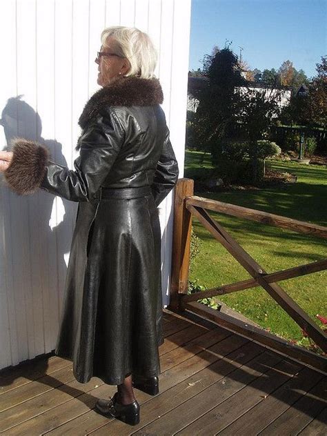 leather coat by leather lover sexy grannys pinterest