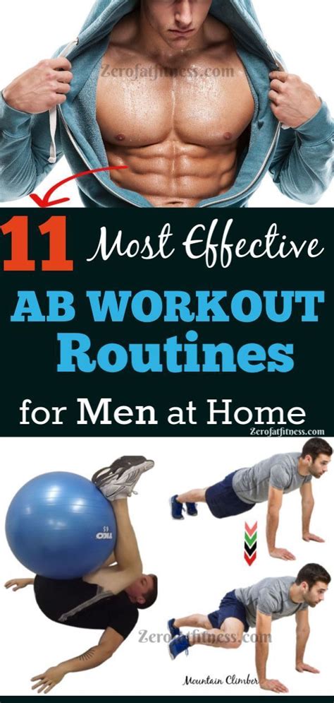 11 Most Effective Ab Workout Routines For Men At Home To Get Six Pack
