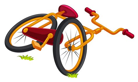 fiets op de grond  vectorkunst bij vecteezy