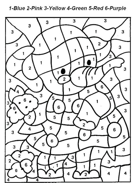 color  number printable pages coloring pages numbers coloring pages