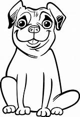 Pug Coloring Pages Cute Smile Printable Pugs Color Big Dog Colouring Print Girls Kids Sheet Popular Getcolorings Coloringhome Trending Days sketch template