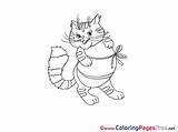 Sheet Easter Fat Cat Colouring Coloring Title sketch template