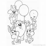 Baby Looney Pages Tunes Coloring Balloons Play Xcolorings Printable 72k Resolution Info Type  Size Jpeg sketch template