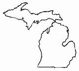 Michigan Outline Drawing Clipart Mi Cliparts Clipartbest Clip Gif sketch template