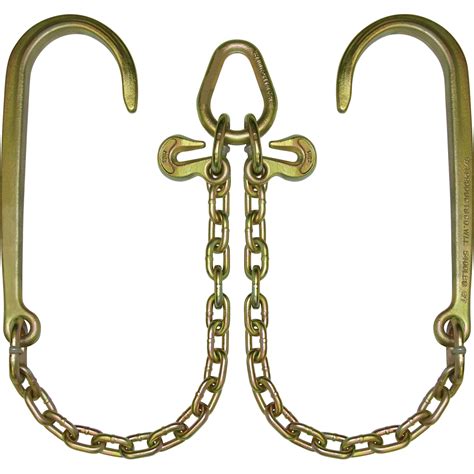B A Products V Chain With Hooks — 16in J Hooks 2 Ft