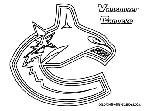 nhl team logo coloring pages clip art library