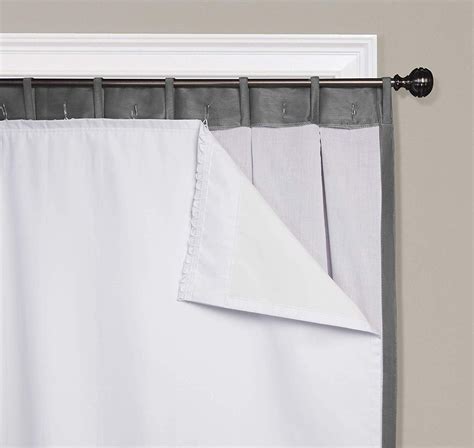 smartblock   rod pocket insulating blackout curtain liner