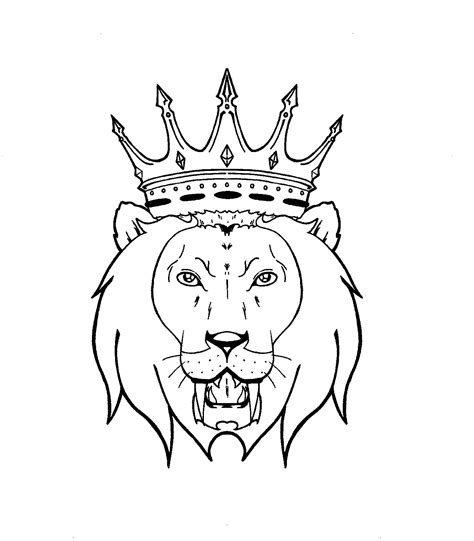 outline king lion tattoo tattoo ideas