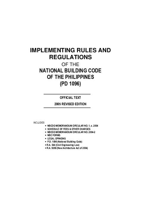 pdf implementing rules and regulations of the national building code