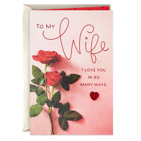 Love You In So Many Ways Valentine S Day Card For Wife Greeting Cards