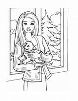 Barbie Coloring Pages Christmas Princess Sheets Color Doll Dog Puppy Disney Kids Girls Cartoons Title Read Bookmark 2010 Pencils11 Labels sketch template