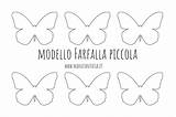 Stampare Farfalle Ritagliare Farfalla Manifantasia Piccola Modelli Varie Grandezze Segnaposto Bacheca sketch template
